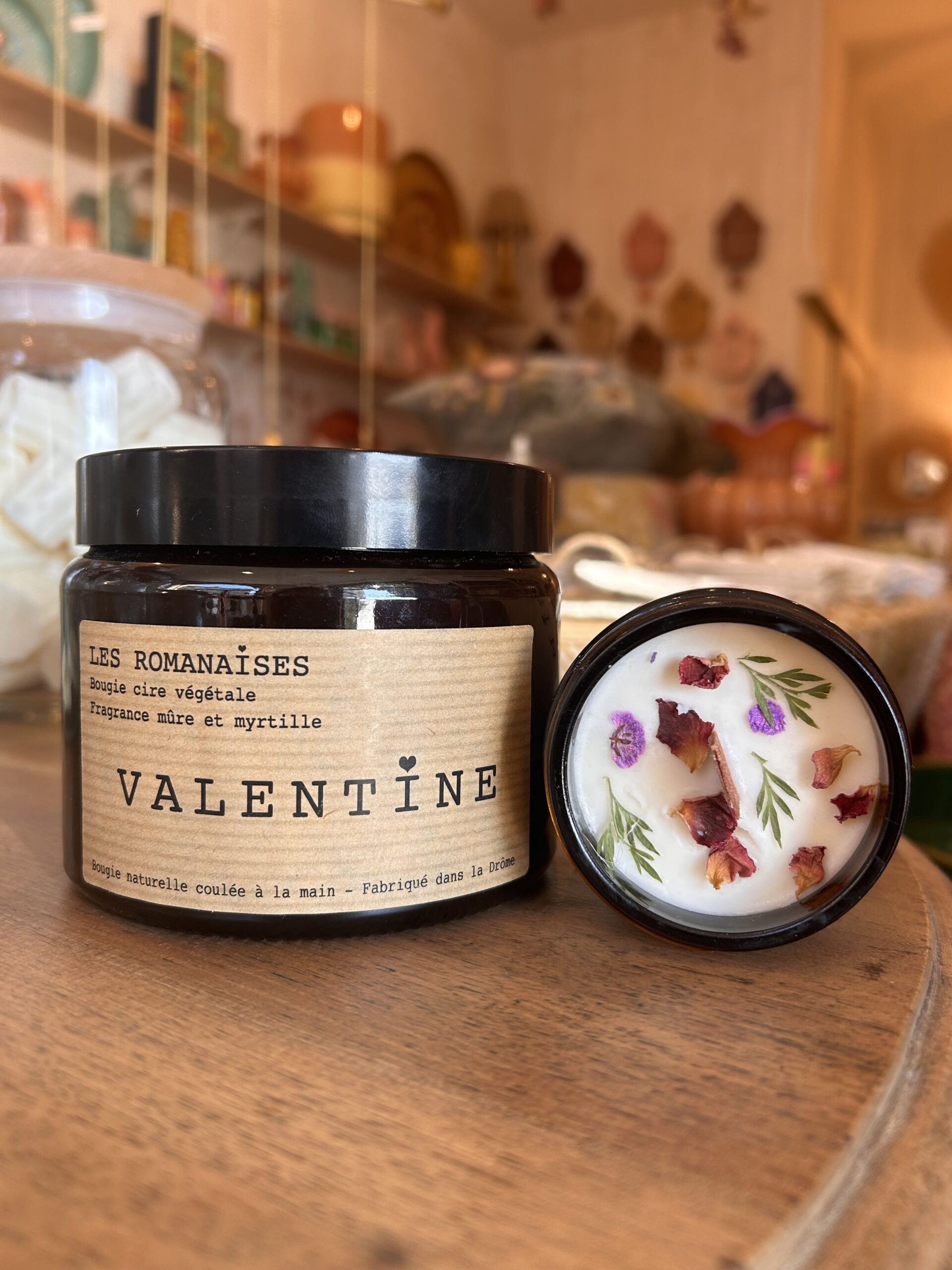 Bougie Valentine - Mure & Myrtille