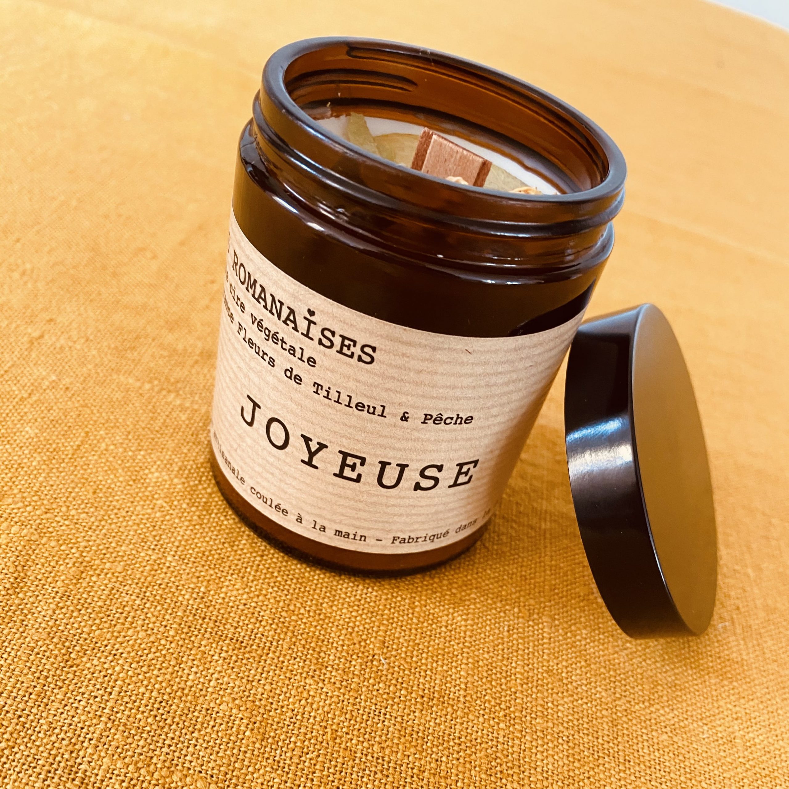 Bougie Partylite Pêche Joyeuse - Chauffe-plat - Senteur Fruitée - Neuf