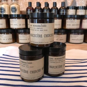 Bougie Marinière cherche marin - Marine & musc blanc