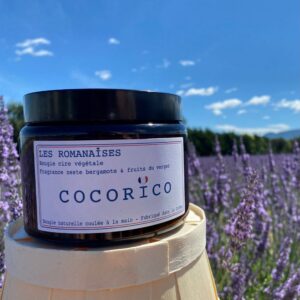 Bougie Cocorico - Zeste de bergamote & fruits du verger