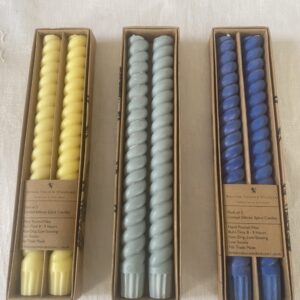 Coffret 2 bougies torsadées