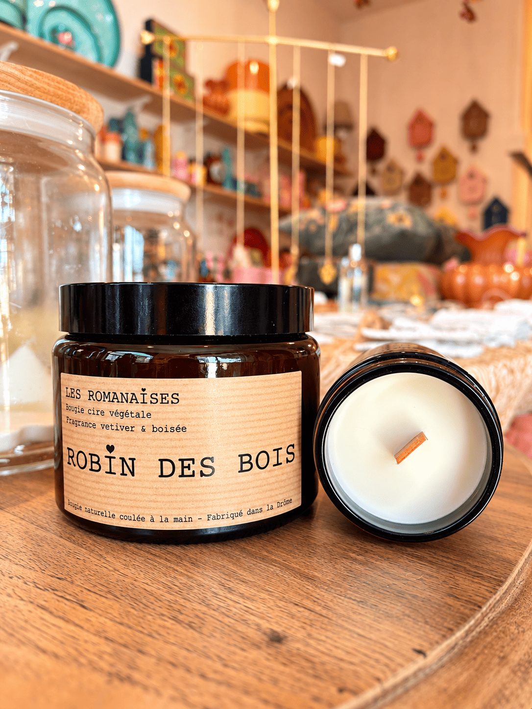 Bougie Robin des bois - vétiver & boisée