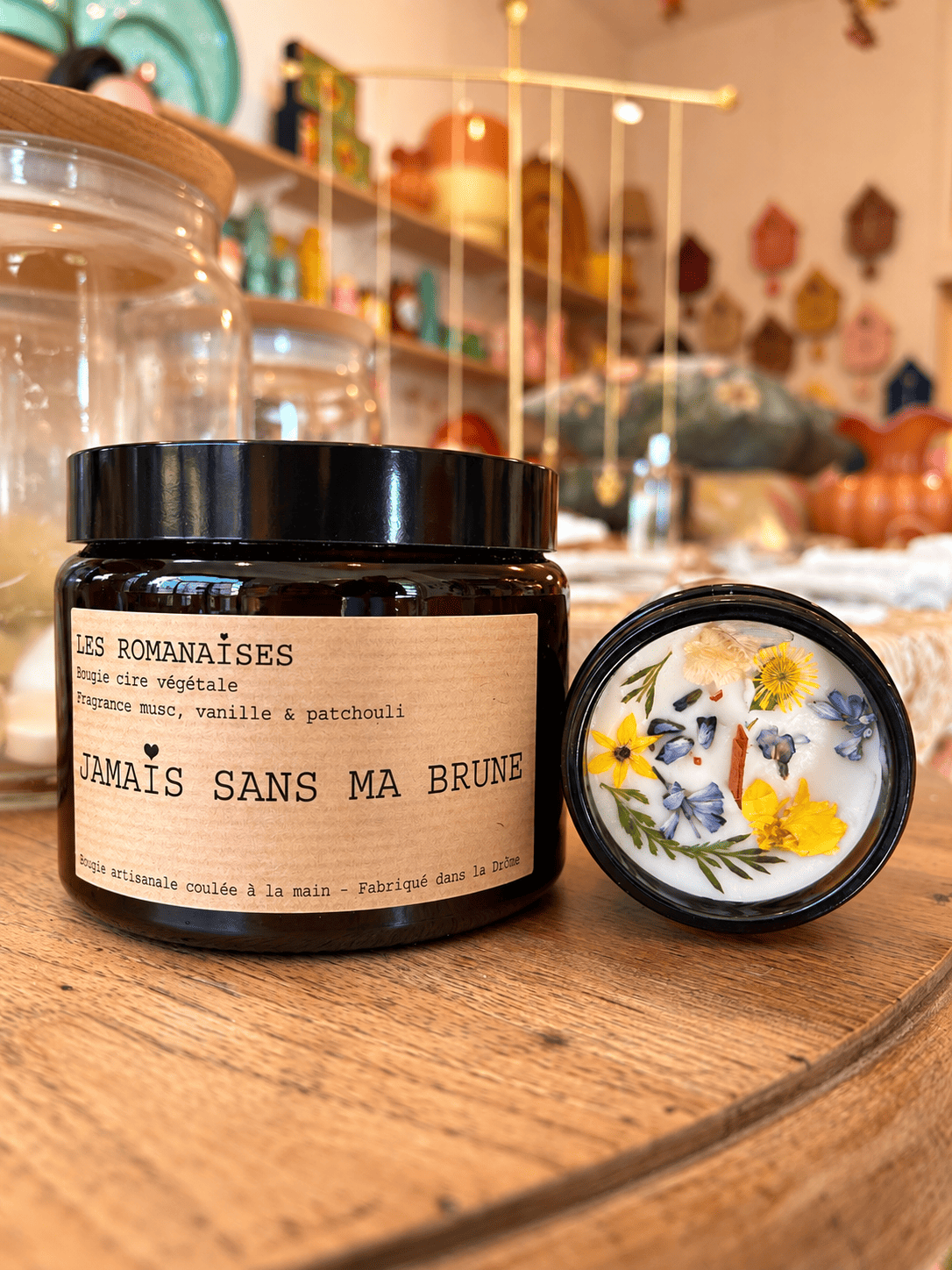 Bougie Jamais sans ma brune - Musc vanille & patchouli