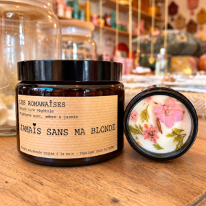 Bougie Jamais sans ma blonde - Musc ambre & jasmin