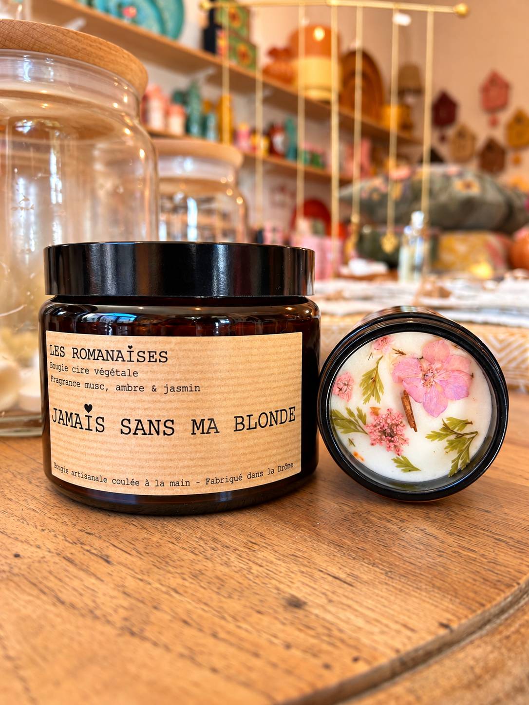 Bougie Jamais sans ma blonde - Musc ambre & jasmin