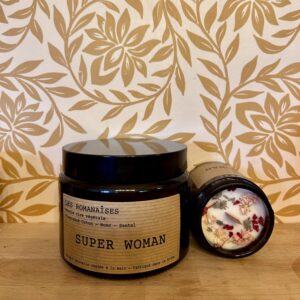 Bougie Super Woman - Coton musc & santal