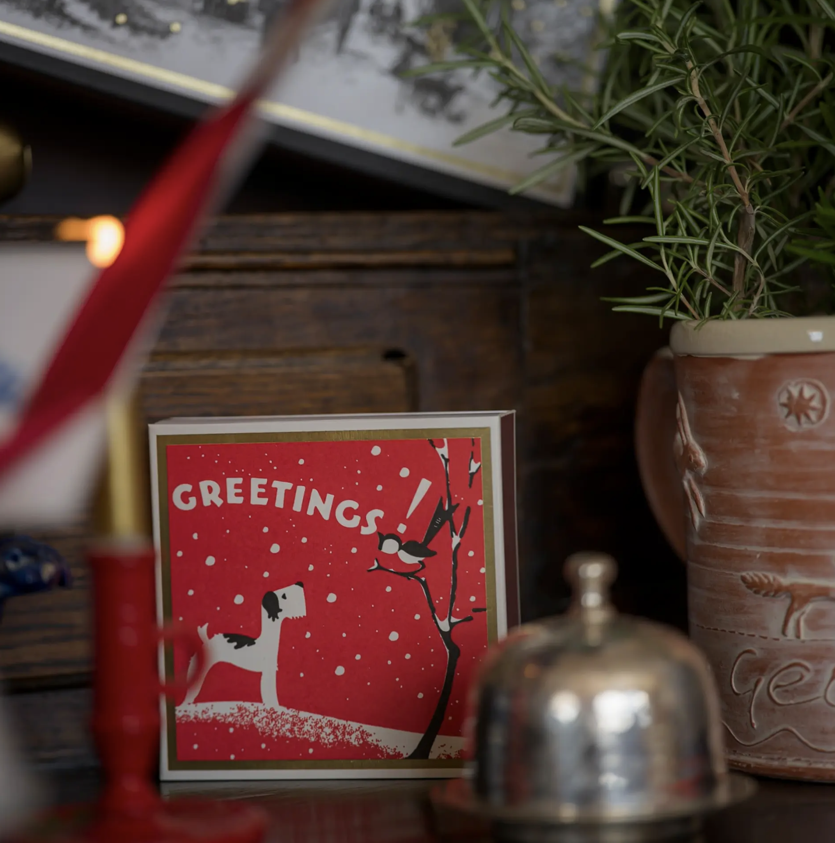 Boîte d’allumettes Winter Chien de Noël – Archivist Gallery – Image 2