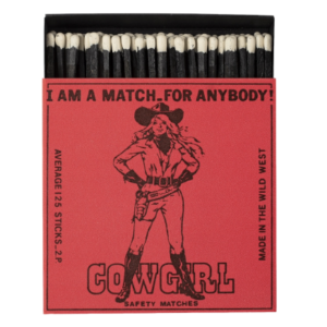 Boîte de 125 allumettes "Cowgirl"