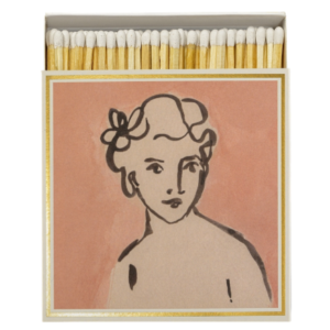 Boîte de 125 allumettes "Dame rose"