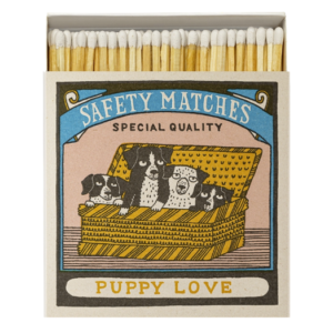Boîte de 125 allumettes "Puppy love"