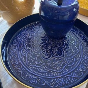 Plateau Berbère Bleu Majorelle - Plusieurs tailles