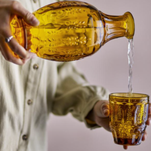 Set Carafe & Verre Theon Jaune