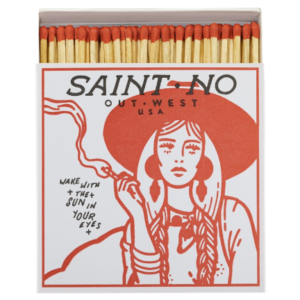 Boîte d'allumettes "Cowgirl de l'ouest"