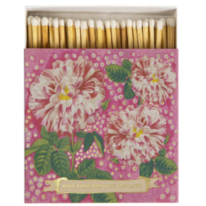 Boîte d'allumettes "Rose pivoine"