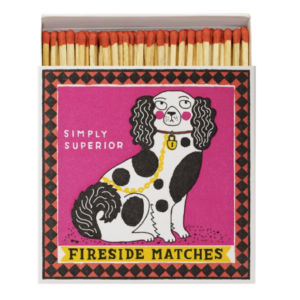 Boîte d'allumettes "Chien rose"