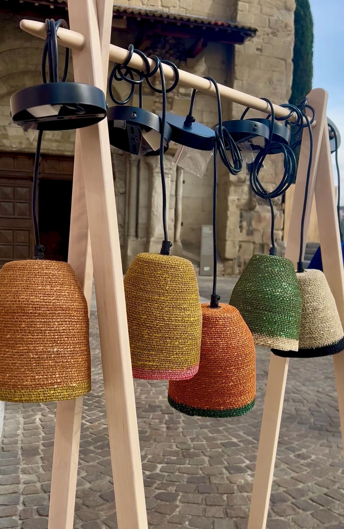 Suspension bohème en fibre naturelle - Plusieurs coloris
