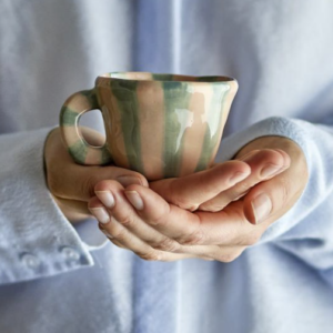 Nini Tasse Multicolore Rose et Bleu Grès