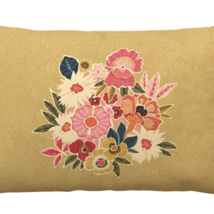 Housse de coussin d'extérieur KIMIKO ocre 60 x 40cm