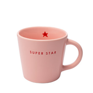 Tasse/Mug en céramique rose SUPER STAR