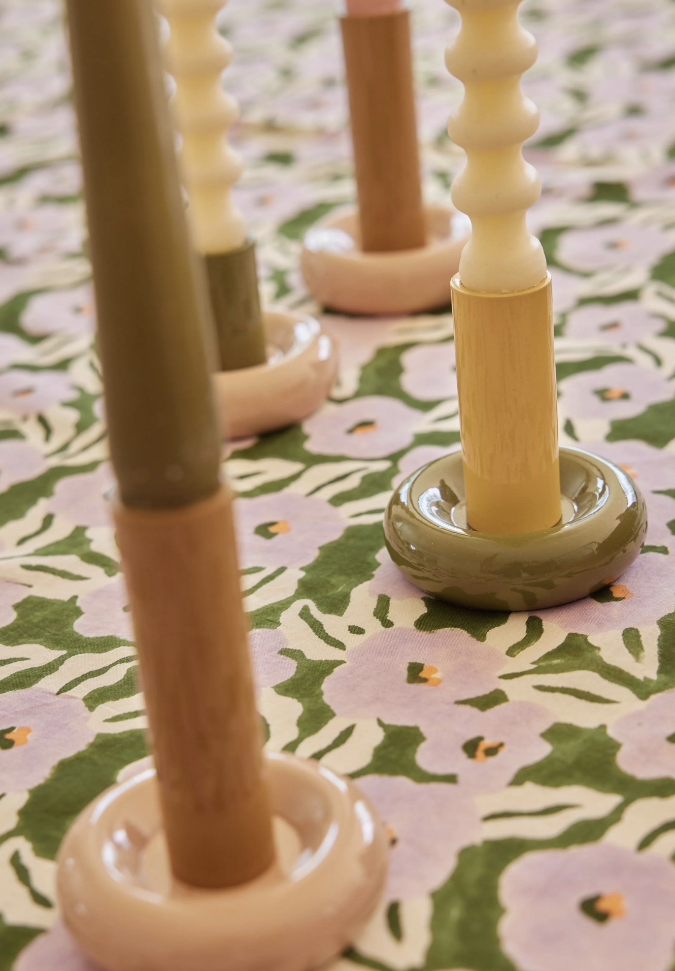 Nappe Indienne - Chunni Fleurie Vert 170 x 250 cm – Image 4