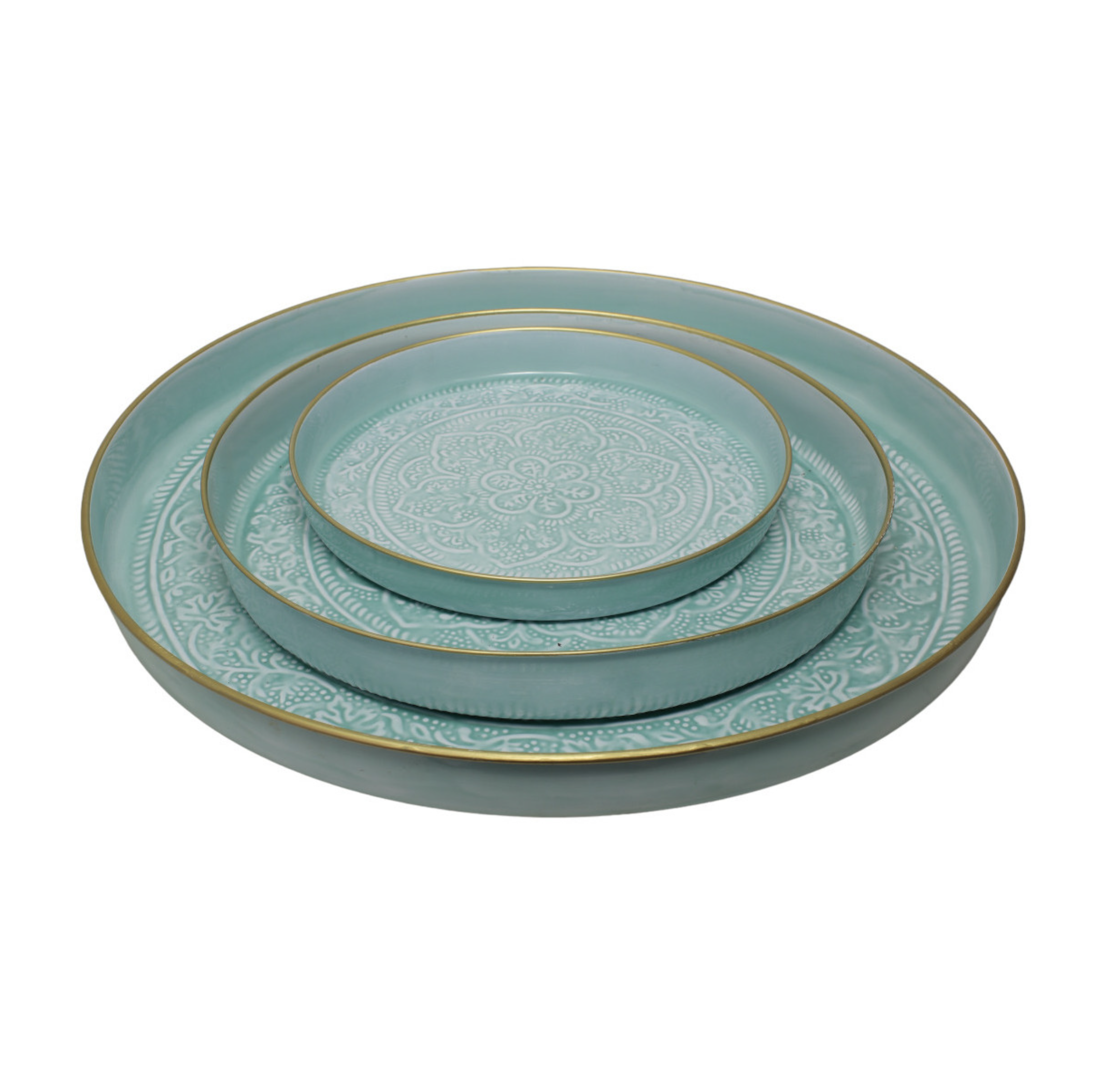 Plateau Berbère Bleu turquoise - Plusieurs tailles – Image 2