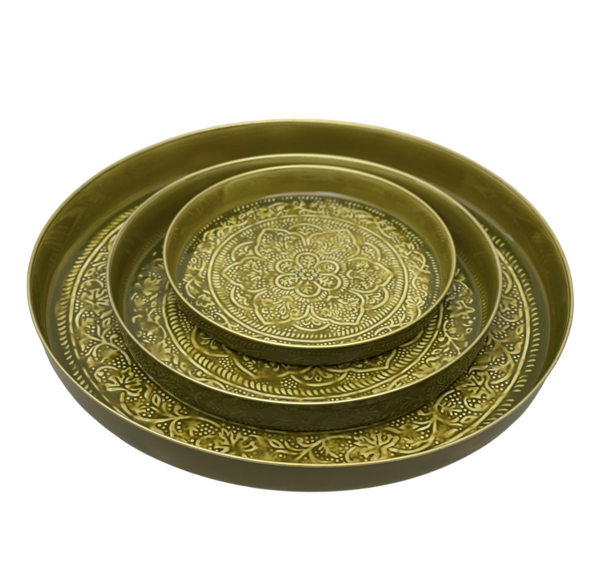 Plateau Berbère Vert Olive - Plusieurs tailles – Image 2
