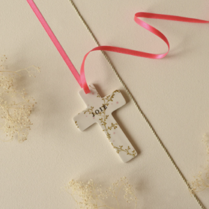 Croix Murale Hortense - Cadeau de cérémonie ou Naissance