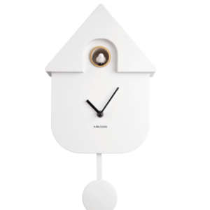 Karlsson — Horloge à pendule Coucou Blanc