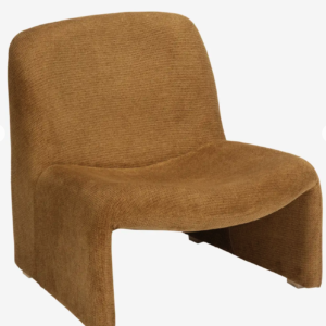 Fauteuil en tissu couleur Ambre Madame Stoltz