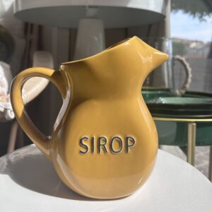 Pichet en céramique "Sirop" moutarde