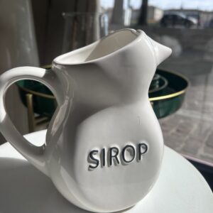 Pichet en céramique "Sirop" blanc