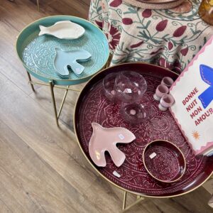 Piètement Doré pour Plateau Berbère - Diamètre 45 cm