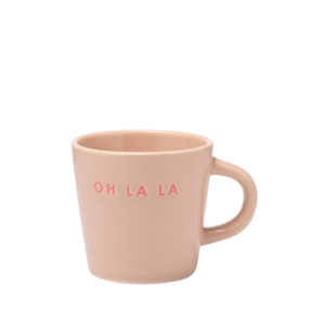 Tasse à expresso en céramique beige OH LA LA