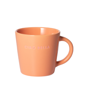 Tasse/Mug en céramique orange CIAO BELLA