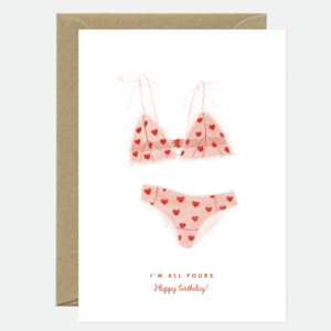 Sexy Underwear Happy Birthday - Carte de voeux
