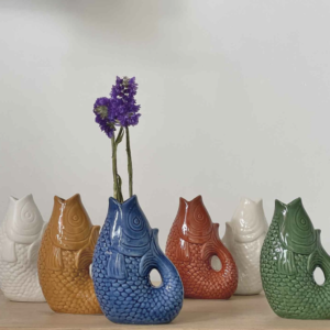 Mini Vase Poisson en céramique - Plusieurs coloris