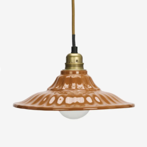 Lampe - Suspension émaillée couleur Pumpkin