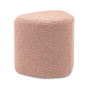 Tabouret Eve en tissu bouclette rose – Opjet