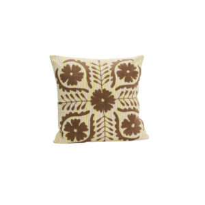 Housse de coussin Suzani brodée Madam Stoltz 45 x 45 cm