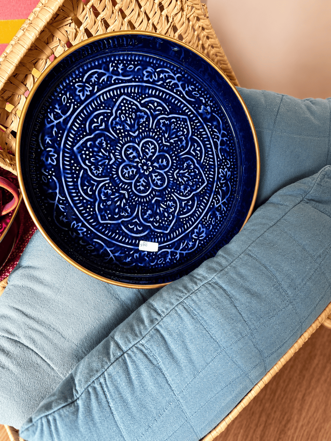 Plateau Berbère Bleu Majorelle - Plusieurs tailles – Image 5