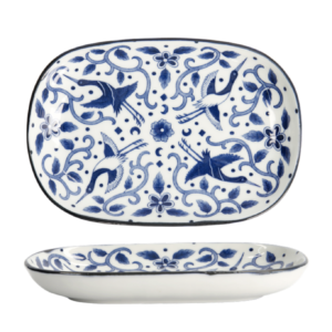 Assiette Ovale Tokyo Blue Maizuru 18,7 cm – Tokyo Design Studio