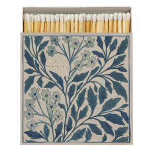 Boîte d'allumettes de luxe Blue Floral – Archivist Gallery