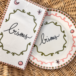 Serviettes en papier Bisous x15 – OPJET