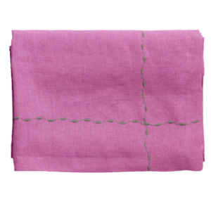 Nappe Meadow Lin & Coton Rose - Bonheur du Jour