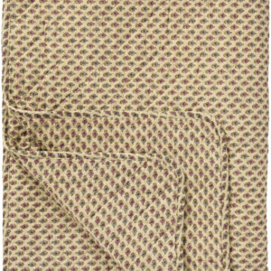 Jeté matelassé beige motif blocs – Ib Laursen
