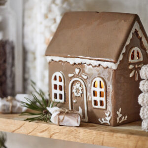 Maison photophore de Noël Pain d'épices – Ib Laursen