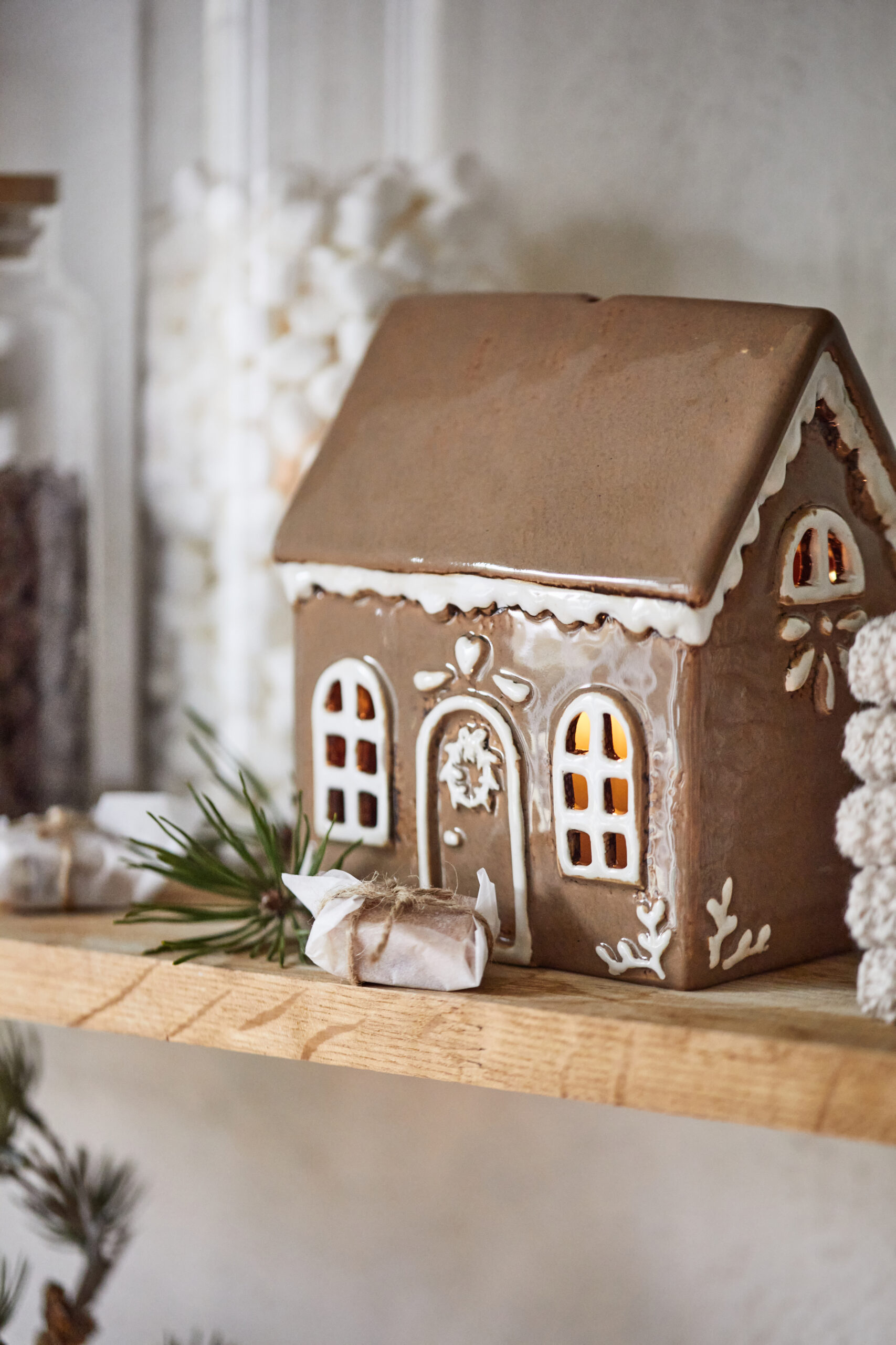 Maison photophore de Noël Pain d'épices – Ib Laursen
