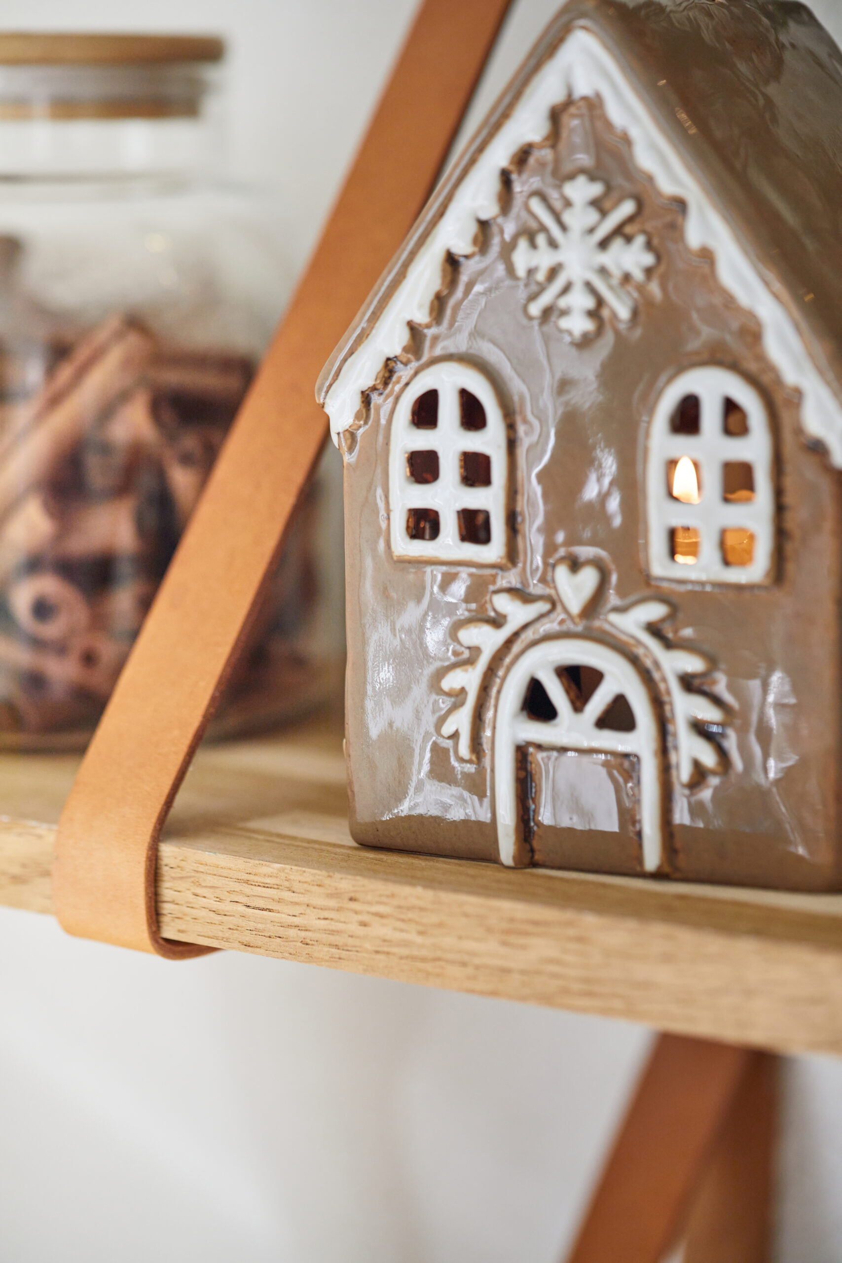 Maison photophore de Noël Pain d'épices Flocon – Ib Laursen – Image 5
