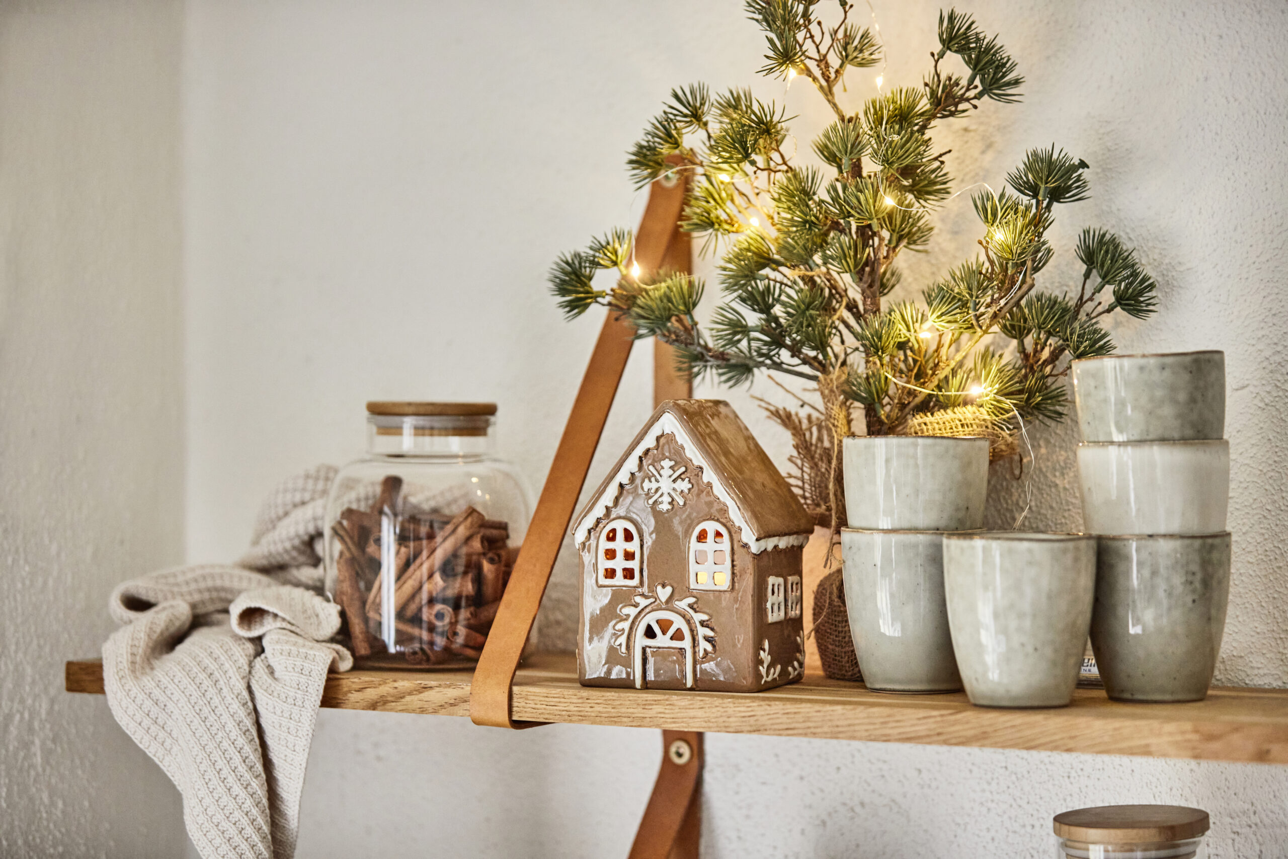Maison photophore de Noël Pain d'épices Flocon – Ib Laursen – Image 4