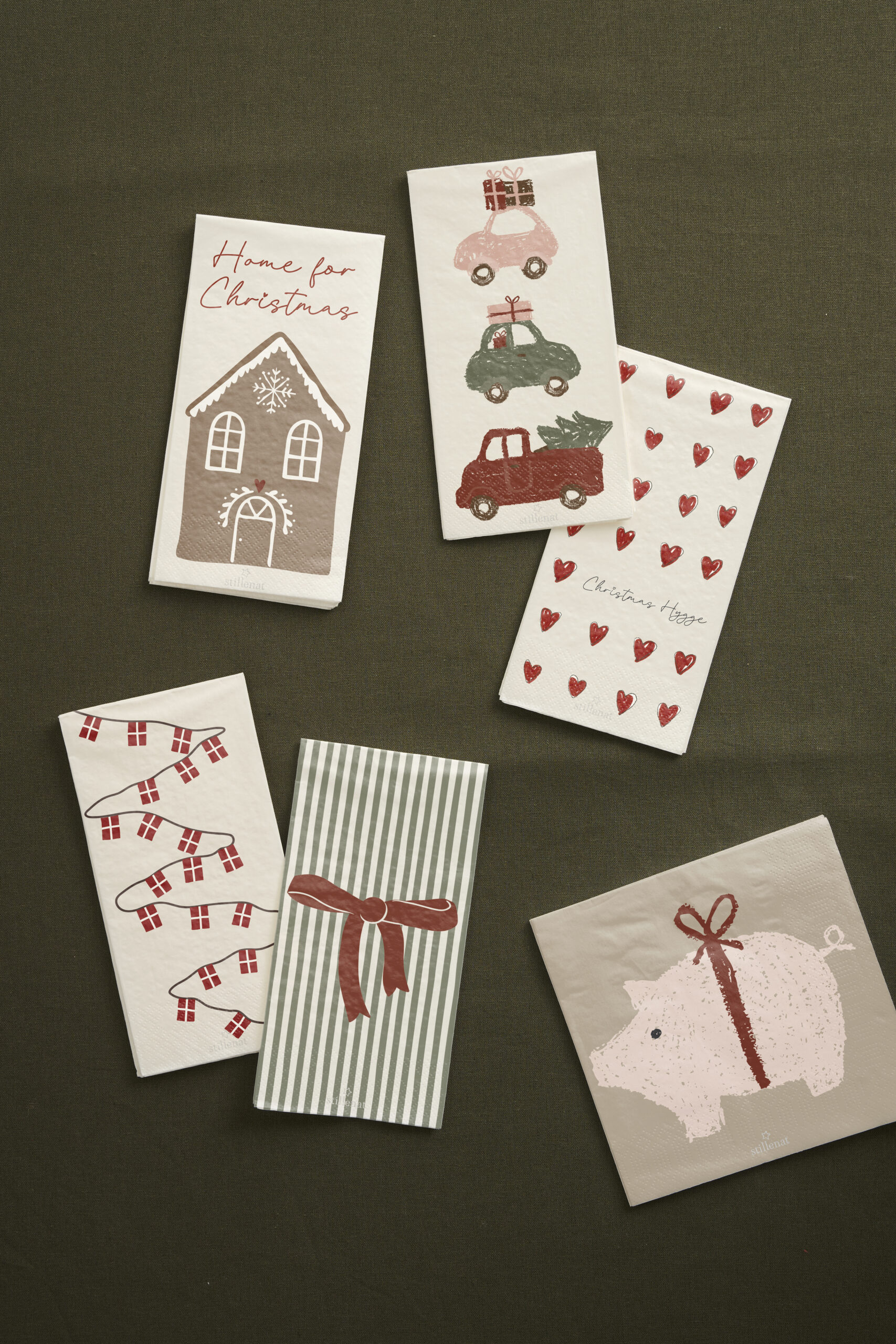 Serviettes en papier Voitures & Sapins de Noël – Ib Laursen – Image 2